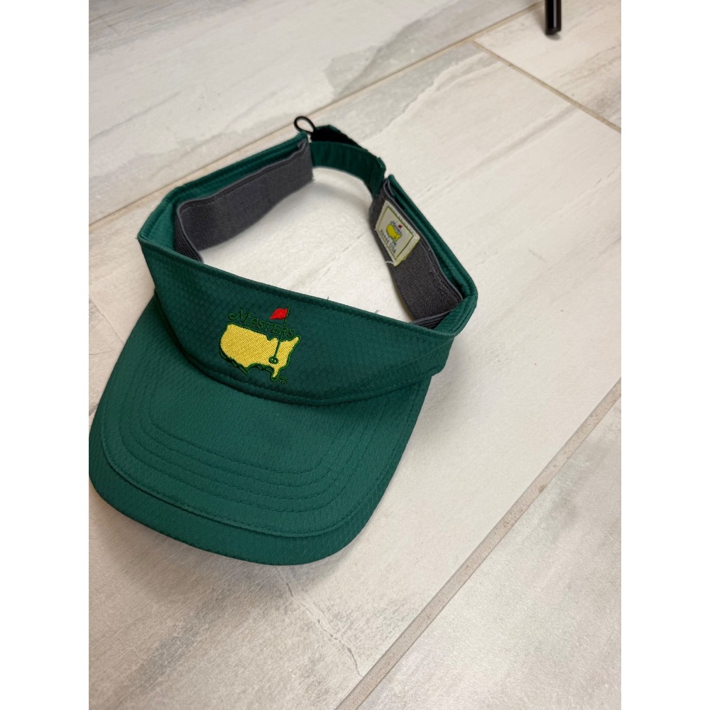 Masters Tournament Golf Visor Ahead USA Green Adjustable Performance Hat‎ Logo